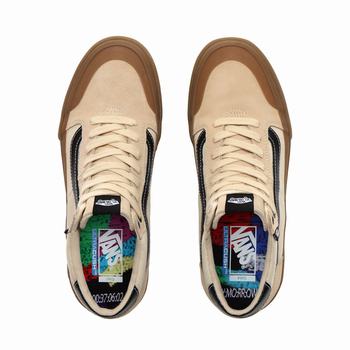 Damske Kotnikove Tenisky Vans Ty Morrow Style 112 Mid Pro Macadamia/Gum VA07HPCML